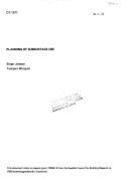 Planning of Subsurface Use