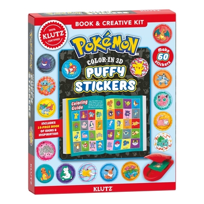 Pokemon Color-In 3D Stickers - Klutz (Creator)