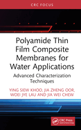 Polyamide Thin Film Composite Membranes for Water Applications: Advanced Characterization Techniques