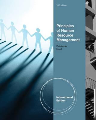 Principles Of Human Resource Management - Snell, Scott, and Bohlander, George W.