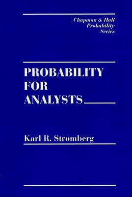 Probability for Analysts - Stromberg, Karl