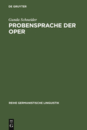 Probensprache Der Oper