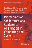 Proceedings of 5th International Conference on Frontiers in Computing and Systems: Comsys 2024, Volume 3