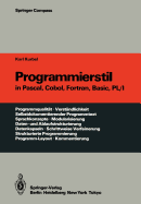Programmierstil in Pascal, Cobol, Fortran, Basic, Pl/I