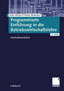 Programmierte Einfuhrung in Die Betriebswirtschaftslehre: Institutionenlehre