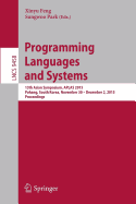 Programming Languages and Systems: 13th Asian Symposium, Aplas 2015, Pohang, South Korea, November 30 - December 2, 2015, Proceedings
