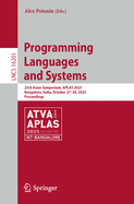 Programming Languages and Systems: 23rd Asian Symposium, APLAS 2025, Bengaluru, India, October 27-30, 2025, Proceedings