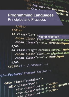 Programming Languages: Principles and Practices - Nicolson, Hector (Editor)