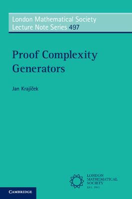 Proof Complexity Generators - Kraj�cek, Jan