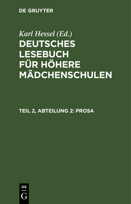 Prosa - Hessel, Karl (Editor)