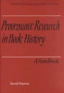 Provenance Research in Book History