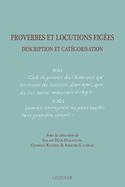 Proverbes Et Locutions Figees: Description Et Categorisation