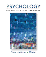 Psychology: Modules for Active Learning