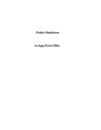 Public Relations: Strategies and Tactics