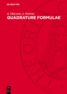 Quadrature formulae