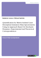 Quantification by Matrix-Assisted Laser Desorption Ionization Mass Spectrometry Using an Approach Based on Stochastic Dynamics. Experimental and Theoretical Correspondences