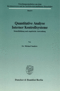 Quantitative Analyse Interner Kontrollsysteme: Modellbildung Und Empirische Anwendung