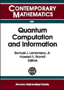 Quantum Computation and Information: Ams Special Session Quantum Computation and Information, Washington, D.C., January 19-21, 2000