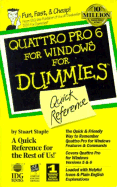 Quattro Pro 6 for Windows for Dummies Quick Reference