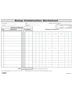 Quick Changeover: Setup Combination Worksheet: Setup Combination Worksheet