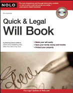 Quick & Legal Will Book