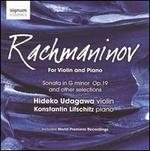Rachmaninov: For Violin and Piano