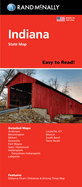 Rand McNally Easy to Read: Indiana State Map