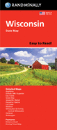 Rand McNally Easy to Read: Wisconsin State Map