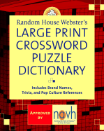 Random House Webster's Large Print Crossword Puzzle Dictionary