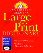 Random House Webster's Large Print Dictionary