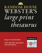 Random House Webster's Large Print Thesaurus