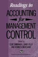 Readings in Accounting for Management Control
