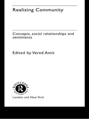 Realizing Community: Concepts, Social Relationships and Sentiments - Amit, Vered (Editor)
