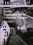 Recent Developments in Corporate Finance