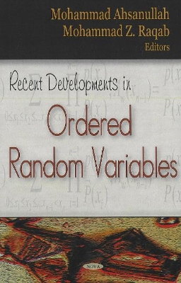 Recent Developments in Ordered Random Variables - Ahsanullah, M