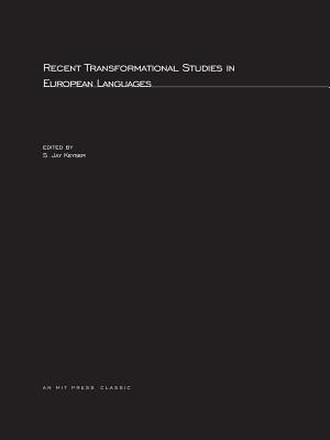 Recent Transformational Studies in European Languages - Keyser, Samuel Jay (Editor)