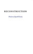 Reconstruction (Sparknotes History Notes) - Sparknotes