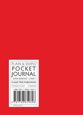 Red Pocket Plain & Simple Journal - Flame Tree Studio (Creator)