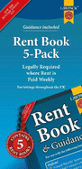 Rent Book 5-Pack: Legally Required where Rent is Paid Weekly - valid for use throughout the UK