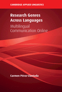 Research Genres Across Languages: Multilingual Communication Online