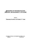 Research in Psychoanalysis: Process, Development, Outcome - Shapiro, Theodore, Dr., M.D. (Editor), and Emde, Robert N (Editor)