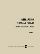 Research in Surface Forces: Volume 3 - Deryagin, B. V. (Editor)