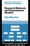 Research Methods and Organization Studies