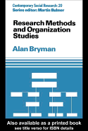 Research Methods and Organization Studies