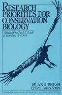 Research Priorities for Conservation Biology