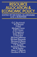 Resource allocation and economic policy