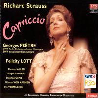 Richard Strauss: Capriccio - Felicity Lott (soprano); Gregory Kunde (tenor); G�nter von Kannen (bass); Iris Vermillion (alto); Mathias Klinck (tenor);...