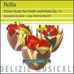 Rolla: Three Duets for Violin and Viola, Op. 15