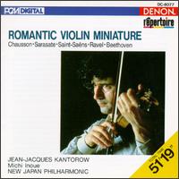 Romantic Violin Miniature - Jean-Jacques Kantorow (violin); New Japan Philharmonic Orchestra; Michiyoshi Inoue (conductor)