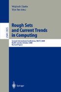 Rough Sets and Current Trends in Computing: Second International Conference, Rsctc 2000 Banff, Canada, October 16-19, 2000 Revised Papers